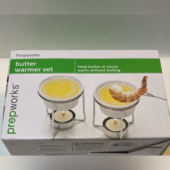 BUTTER WARMER SET WHITE CERAMIC
PREP WORKS
NWT - Picture 2 of 3